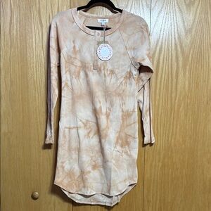 Umgee Beige Button-Up Dress